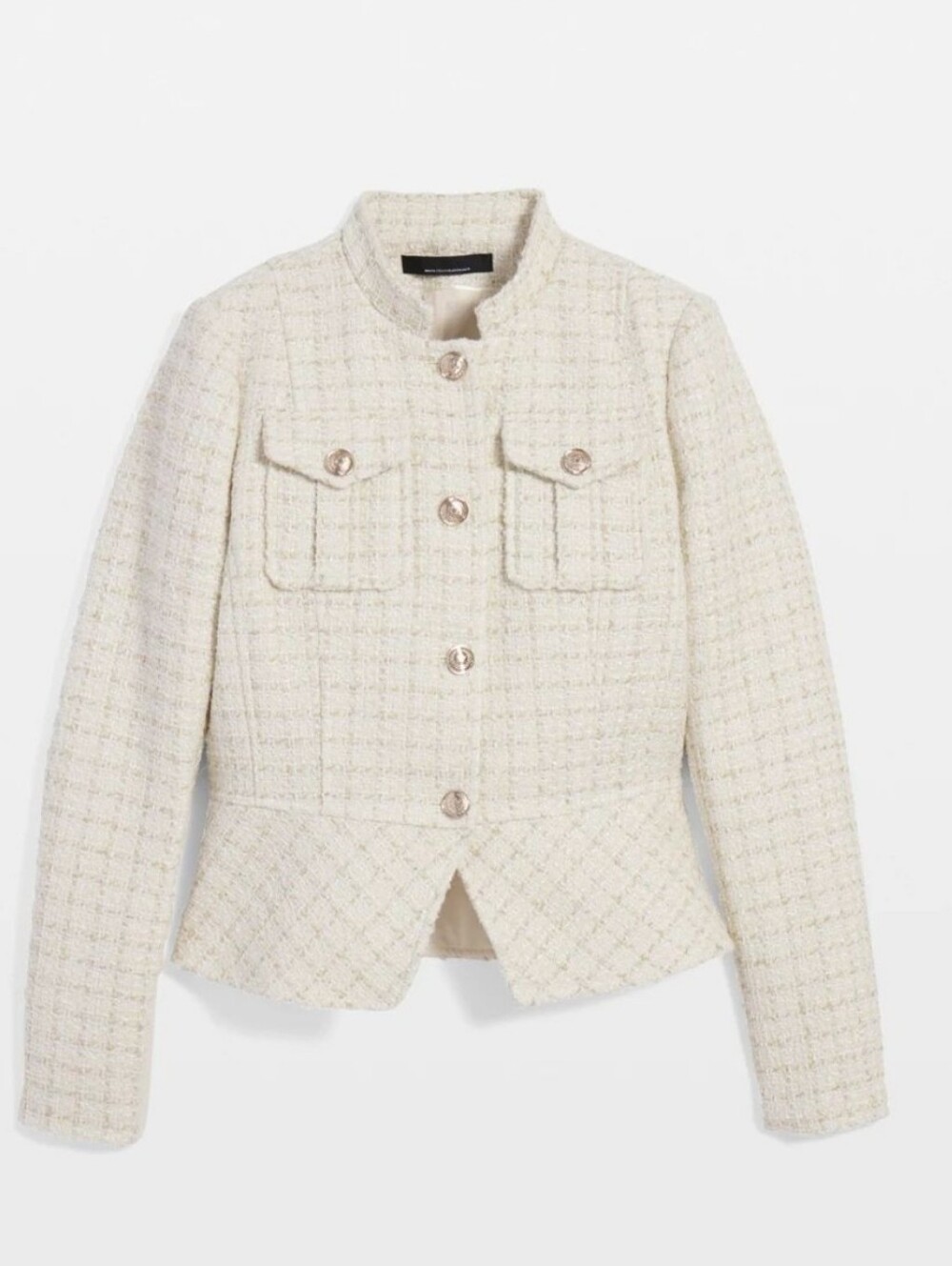 White House Black Market Tweed Peplum Blazer - Picture 5 of 5